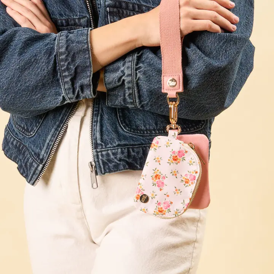 Dynamic Duo Pouch Wristlet-Endless Daydream Cream - Southern Belle Boutique