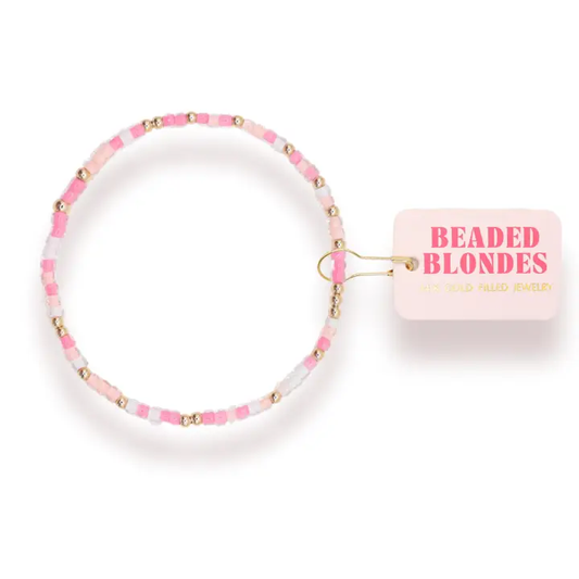 Phi Mu Sprinkle Bracelet - 6.25"