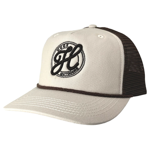 Huck Logo - Snapback Tan Hat - Southern Belle Boutique