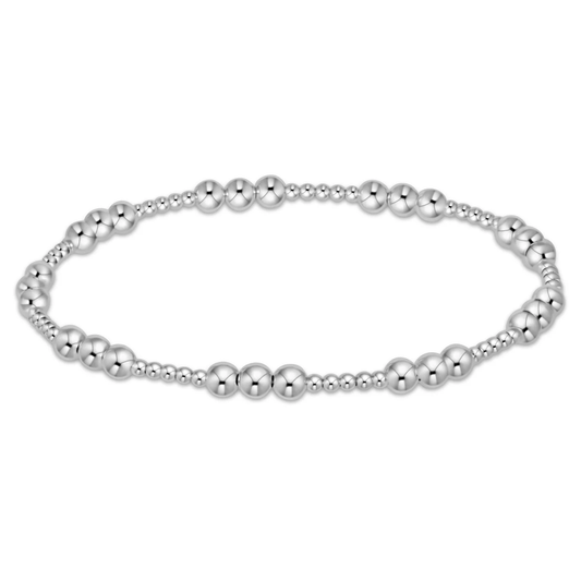 Classic Joy Pattern 4mm Bead Bracelet - Sterling - Southern Belle Boutique