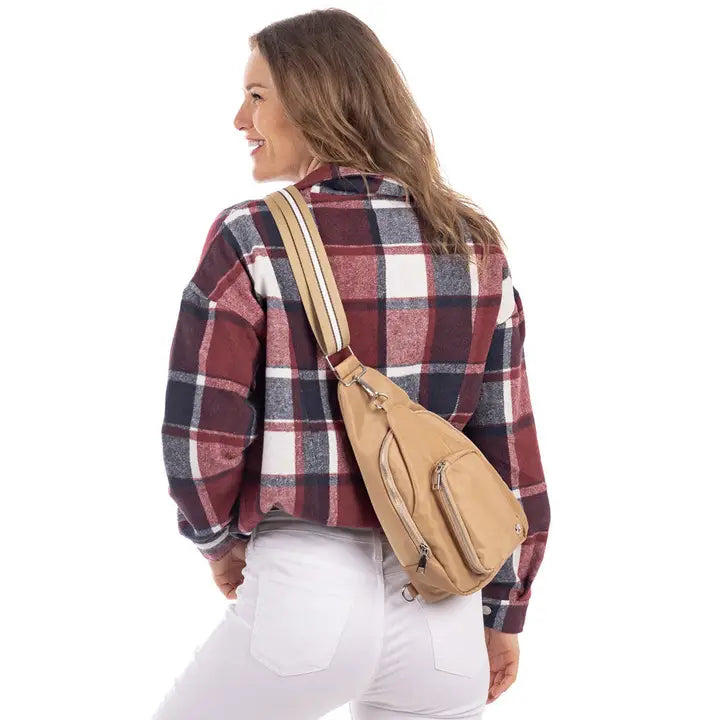 Tan Sling Bag - Southern Belle Boutique