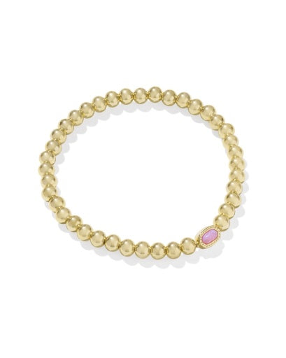 Mini Elaina Stretch Bracelet Gold Carnation Kyocera Opal - Southern Belle Boutique