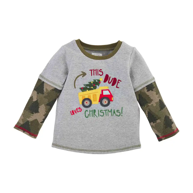 Christmas Toddler Construction Tee - Southern Belle Boutique