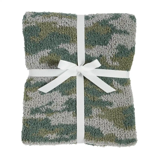 Camo Chenille Blanket - Southern Belle Boutique