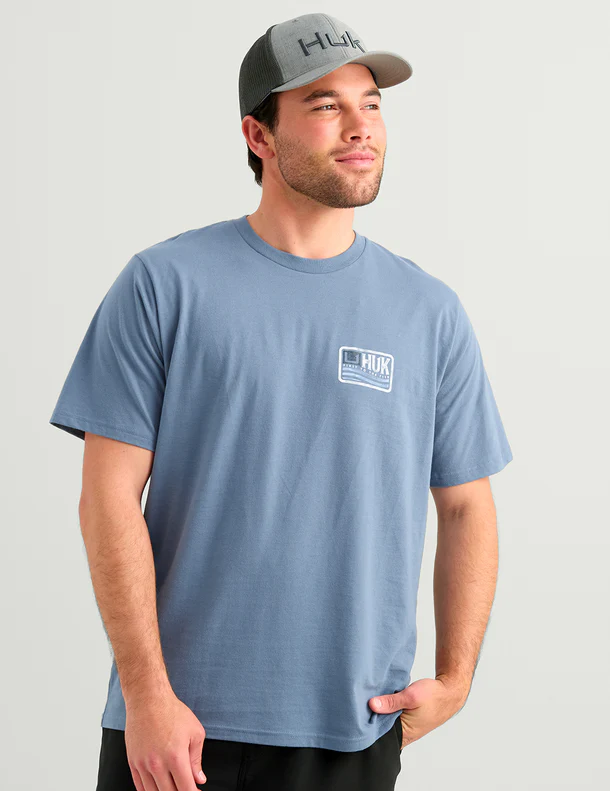 Huk Born Wave Tee - Stormy Blue - Southern Belle Boutique