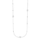 Adorned Pearl Logo Station Necklace, Silver - Southern Belle Boutique
