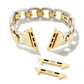 Davis Watch Band in Two Tone Stainless Steel