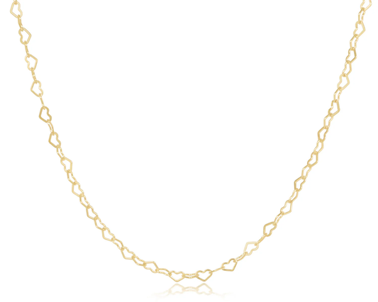 17" Choker Love Chain - Gold