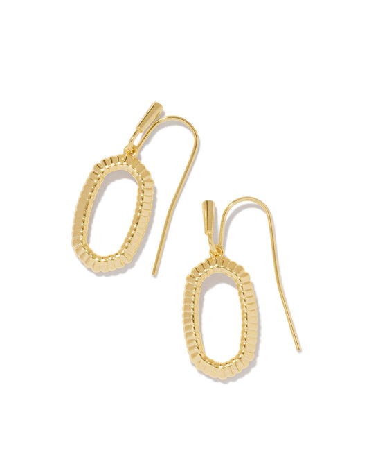Lee Ridge Open Frame Earrings - Gold - Southern Belle Boutique