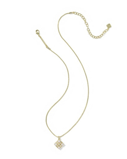 Dira Pearl Short Pendant Necklace - Gold Freshwater Cultured Pearl - Southern Belle Boutique