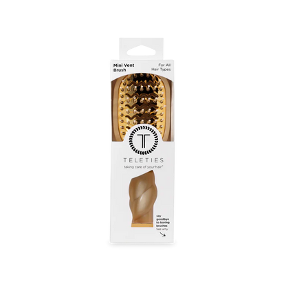 Mini Vented Hair Brush - Tan - Southern Belle Boutique
