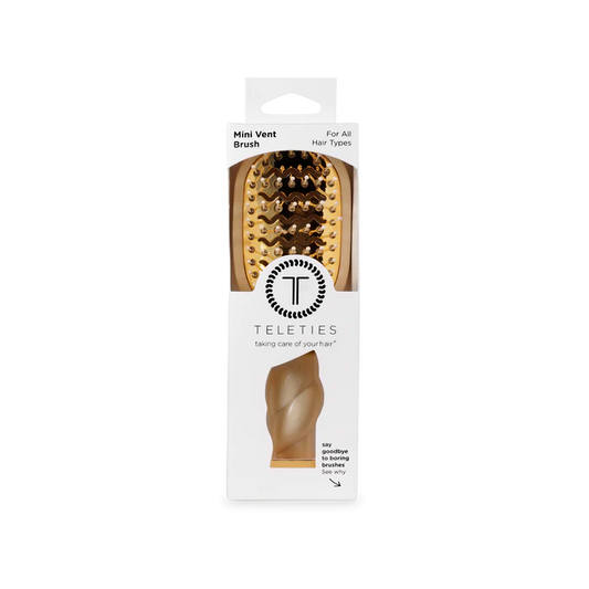 Mini Vented Hair Brush - Tan - Southern Belle Boutique