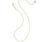 Mini Elisa Dira Necklace Gold Bright White Lab Grown Opal - Southern Belle Boutique