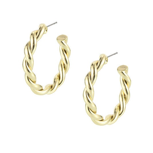 Sea Breeze Wrapped Hoop Earrings - Southern Belle Boutique