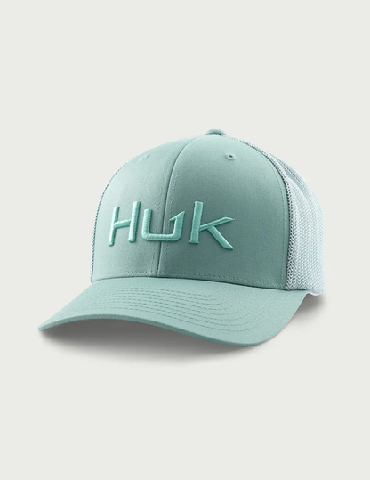 HUK Embroidered 110 Trucker Hat - Mineral Blue - Southern Belle Boutique