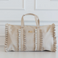 Ruffled Nylon Weekender - Nude - Southern Belle Boutique