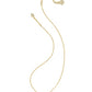 Elisa Pendant Necklace Gold Bronze Veined Green Malachite