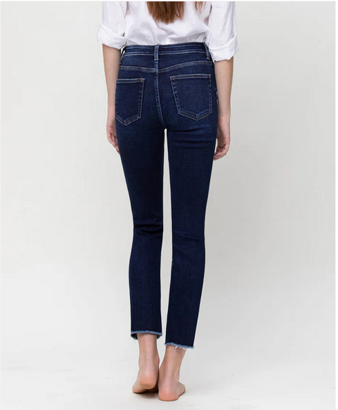 High Rise Slim Straight Jean - Growing Light