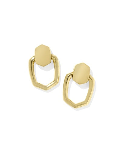 Kaia Open Frame Earrings Gold - Southern Belle Boutique