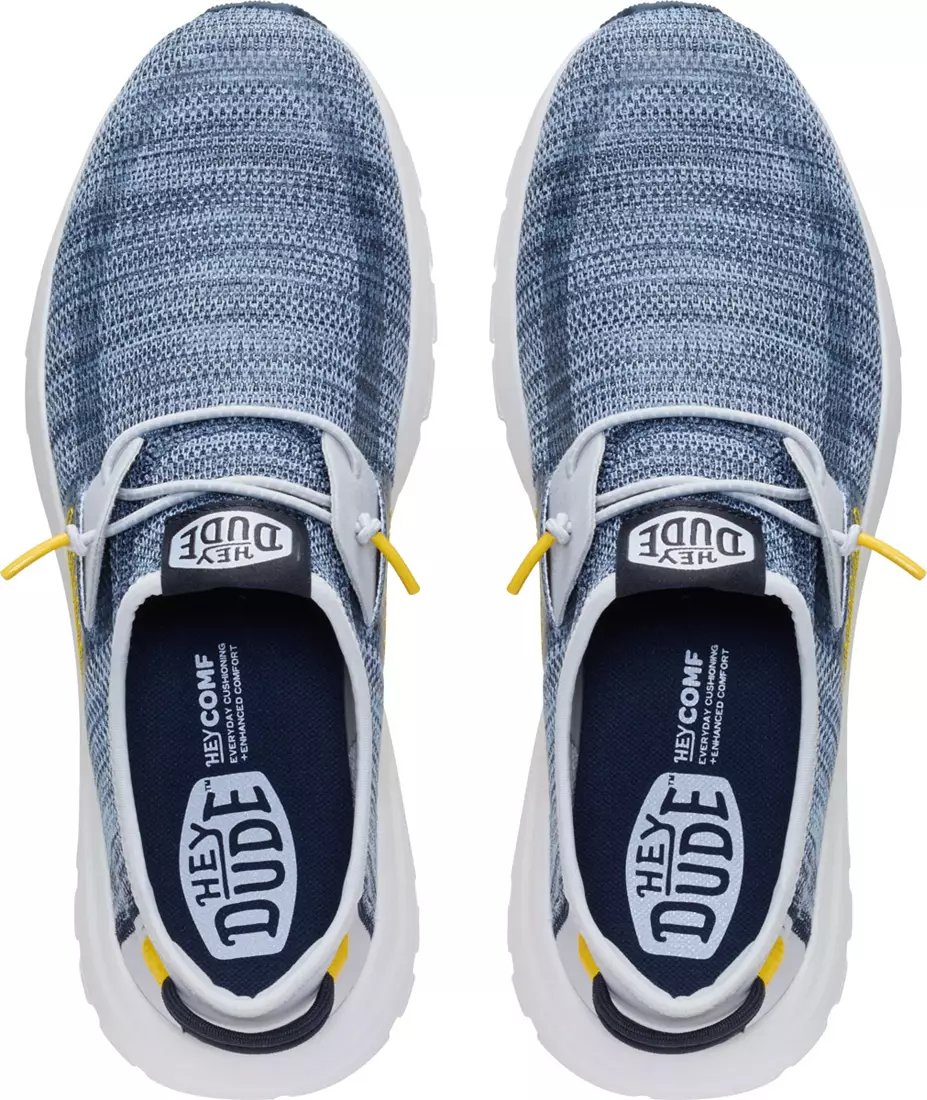 Hey Dude Men's Sirocco Stretch Sox Shoes - Blue - Southern Belle Boutique