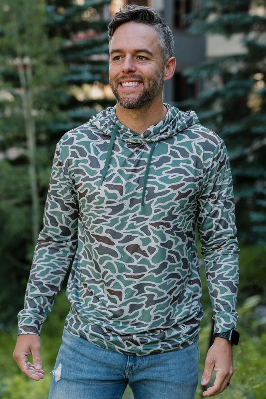 Performance Hoodie - Retro Duck Camo - Southern Belle Boutique