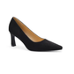 Black Suede Classic Pump Heel