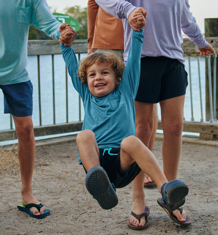 Toddler Bamboo Shade Hoodie - Stormy Sea