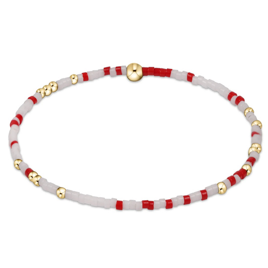 EGirl Gameday Hope Unwritten Bracelet - Bright Red-White - Southern Belle Boutique
