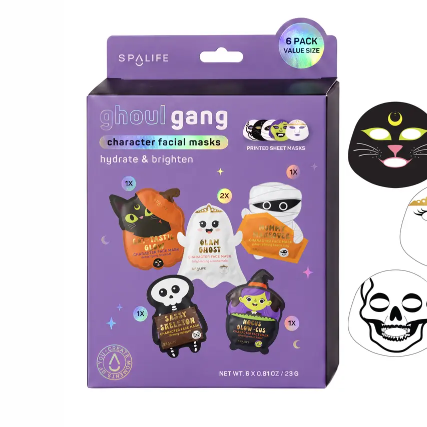 Korean Halloween Sheet Masks Ghoul Hang Character - Southern Belle Boutique