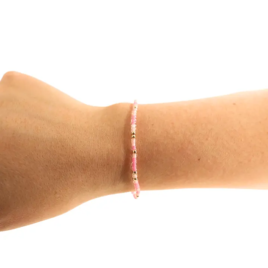 Phi Mu Sprinkle Bracelet - 6.25"