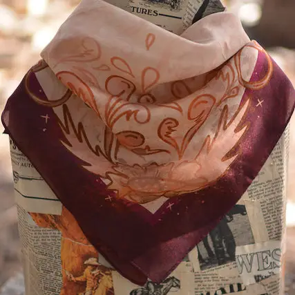 Show Day D Ring Snaffle Bit Wild Rag Scarf in Vintage Plum Unique Gift - Southern Belle Boutique