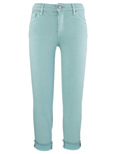 Amy Crop Straight Leg Roll up Frey - - Southern Belle Boutique