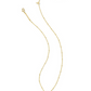 Jolie Short Pendant Necklace - Gold Red Illusion