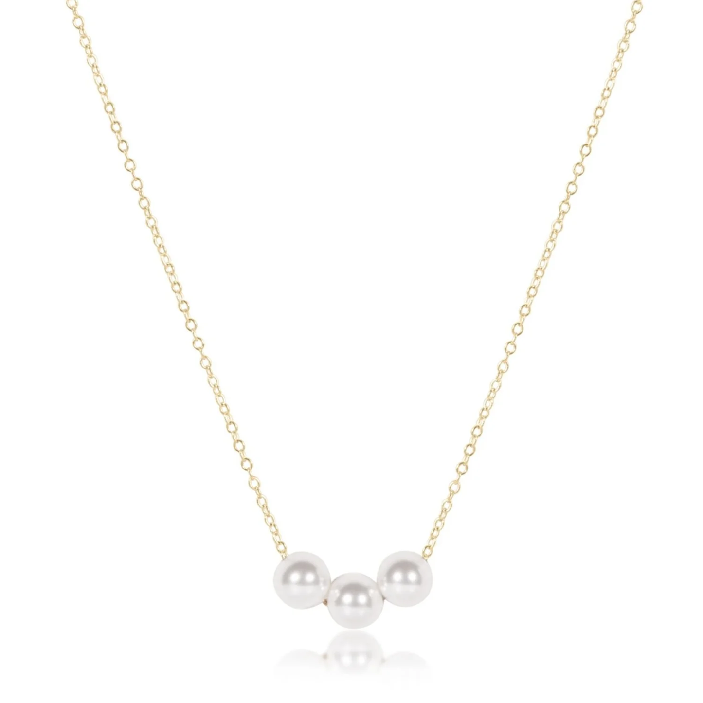 16" Necklace Gold - Joy Pearl