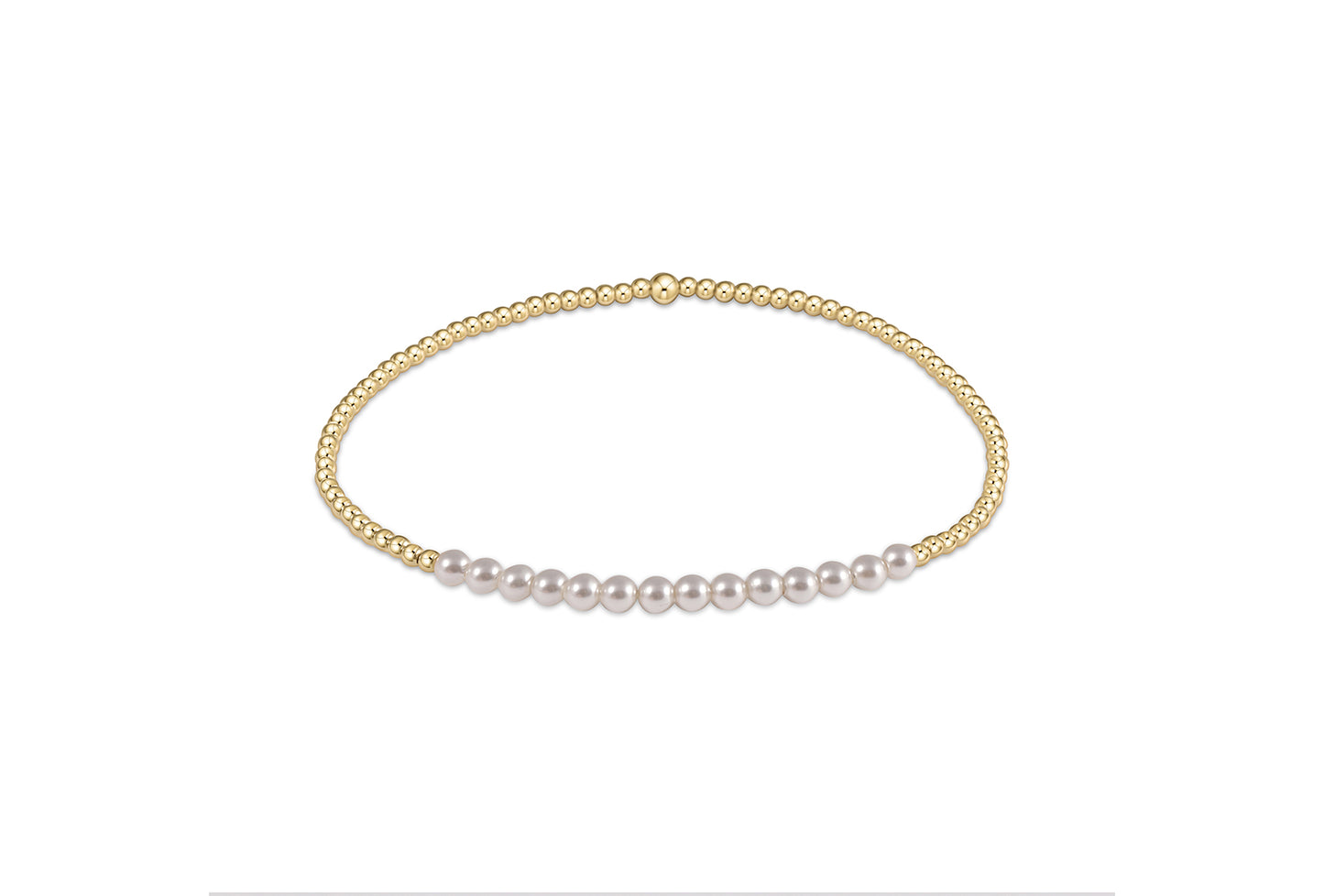 Gold Bliss Pearl 3mm Bracelet - Southern Belle Boutique