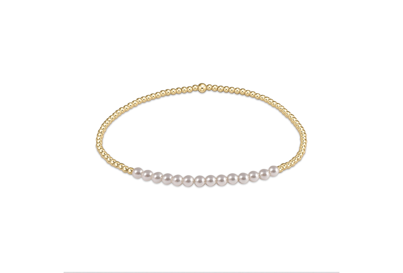 Gold Bliss Pearl 3mm Bracelet - Southern Belle Boutique
