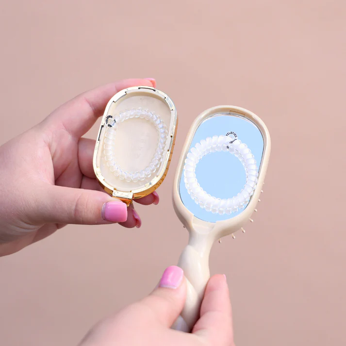 Mini Detangler Hair Brush - Medium Hair - Tortoise - Southern Belle Boutique