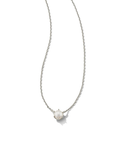 Ashton Pearl Pendant Necklace Silver - Southern Belle Boutique