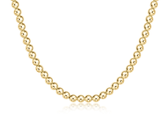 17" Choker Beaded - Classic Gold 5mm - Southern Belle Boutique