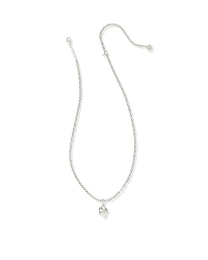 Parker Knot Short Pendant Necklace Silver - Southern Belle Boutique