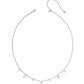 Cailin Delicate Strand Necklace Silver White Cz - Southern Belle Boutique