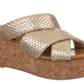 Abi Gold Slide Platform Sandal - Southern Belle Boutique