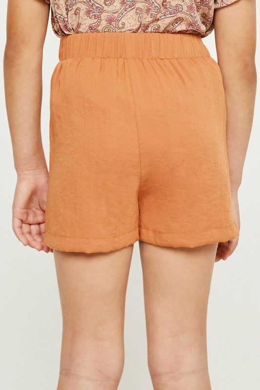 Girls Rust Skort - Southern Belle Boutique