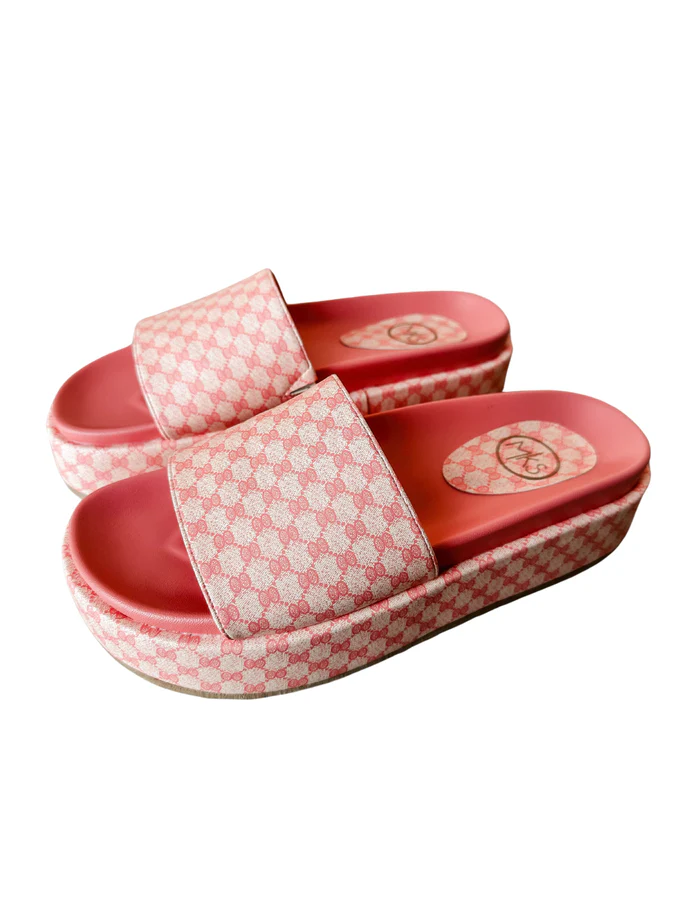 Tila Pink Wedge Sandal - Southern Belle Boutique