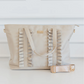 Ruffled Nylon Tote Bag - Nude - Southern Belle Boutique