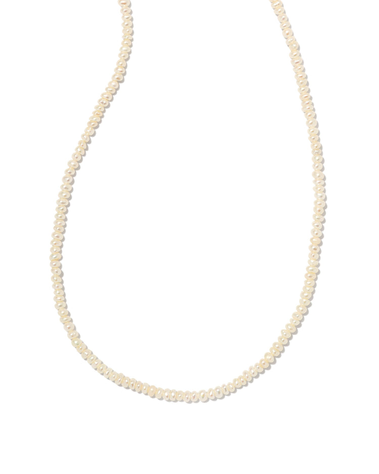 Lolo Strand Necklace - Gold White Pearl - Southern Belle Boutique