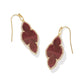 Abbie Pave Frame Drop Earrings