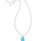 Rae Long Pendant Necklace Silver Turquoise Magnesite - Southern Belle Boutique