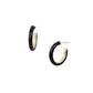 Eclipse Hoop Earrings - Black Gold