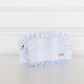 Blue Fawn Ruffled Nylon Medium Pouch